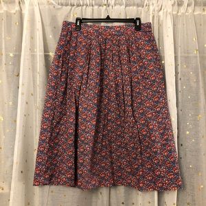 J Crew Flora Midi Skirt size 12